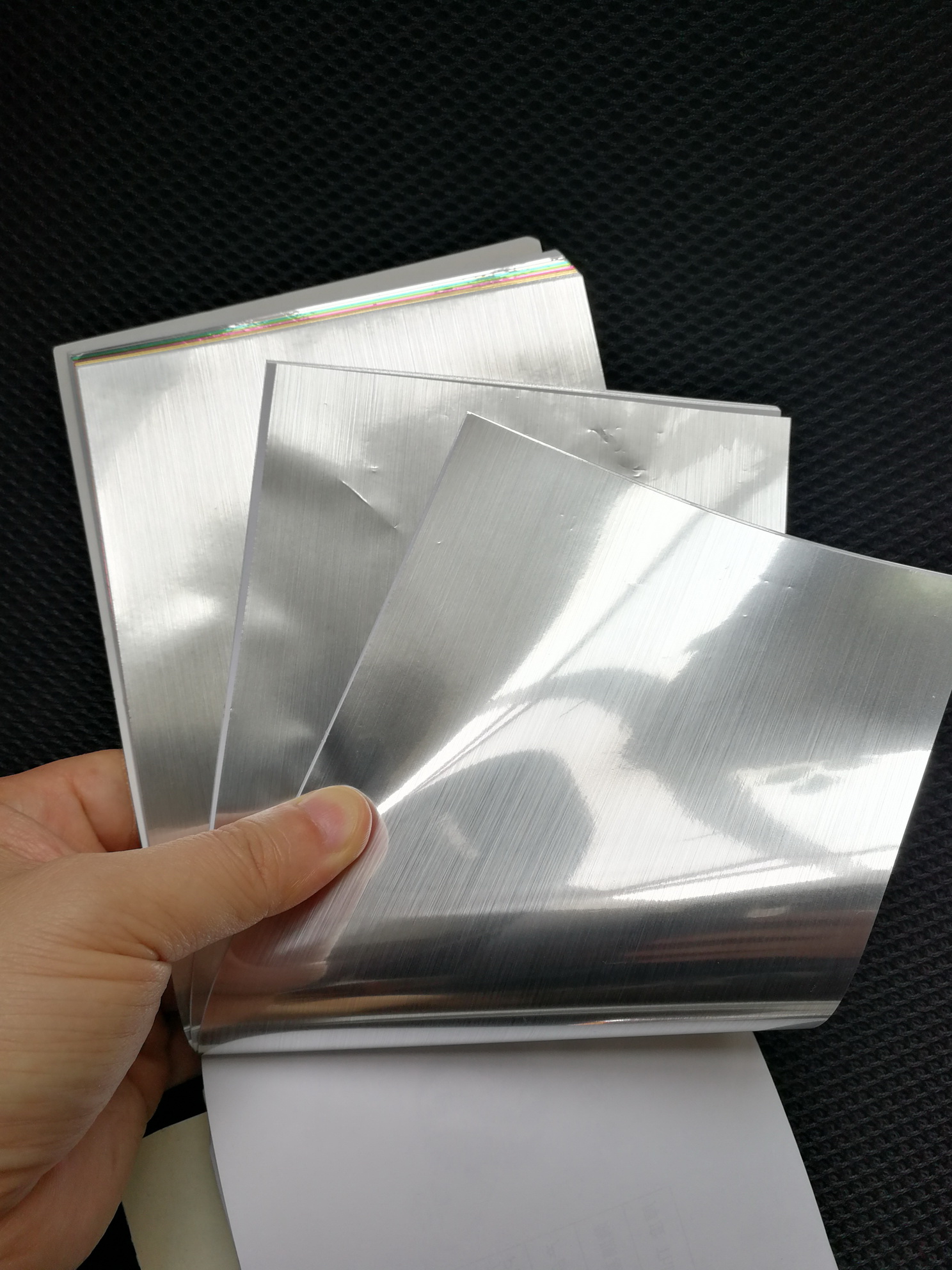Brush Silver / Gold Color Pet Film